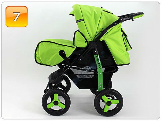 Barnvagn,Liggdel + Sittdel + Bilbarnstol + Babylift - 4in1 DYNAMIC