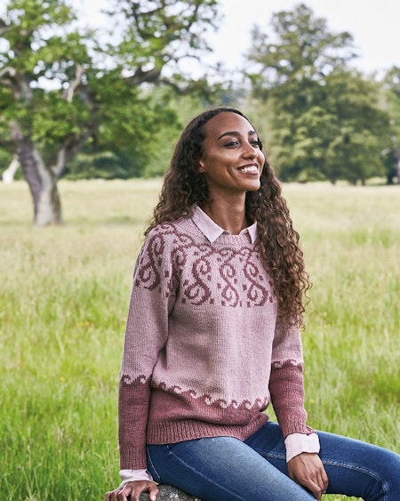 Mönstrad sweater 899016