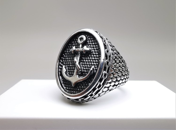 Anchor Sailor Stainless Steel Ring - SWEVALI