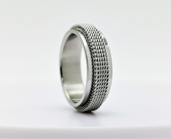 Network Style Stainless Steel Ring - SWEVALI