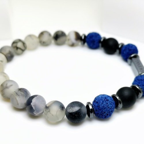 Snowfall Blue Pearl Bracelet - SWEVALI