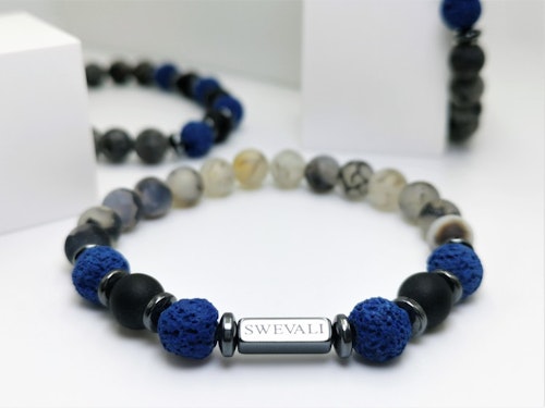 Snowfall Blue Pearl Bracelet - SWEVALI
