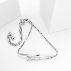 Diamonail Silver Edition Armband with Chain - SWEVALI