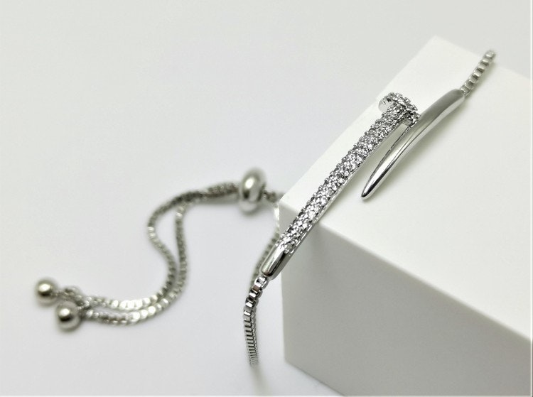 Diamonail Silver Edition Bracelet with Chain - SWEVALI