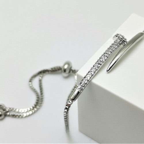Diamonail Silver Edition Armband with Chain - SWEVALI