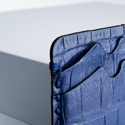 Leather Card Holder "Coco Blue Night" The opulent - SWEVALI