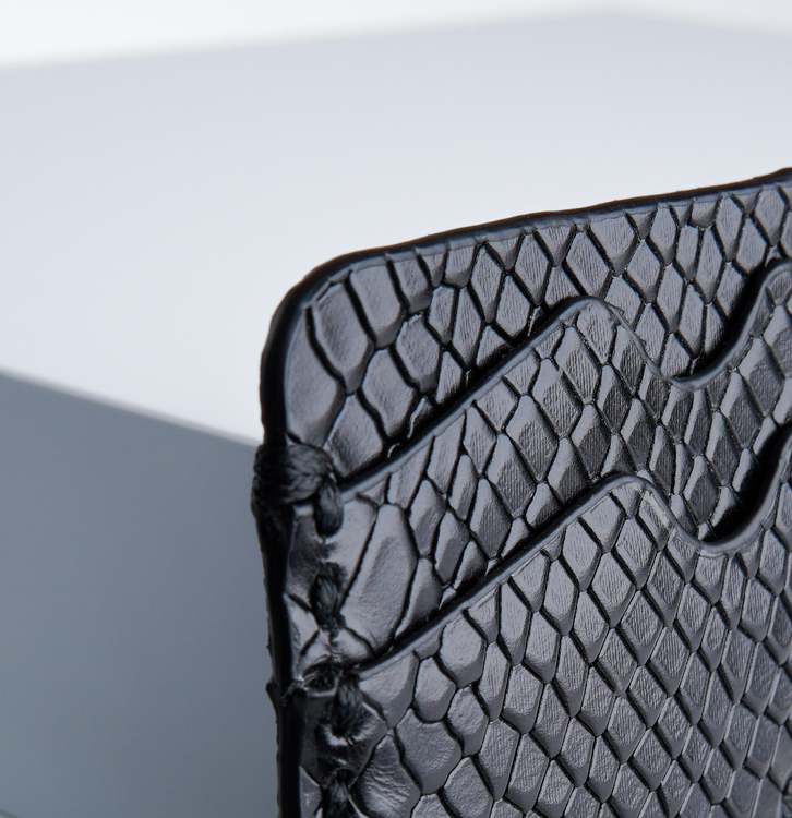Leather card holder "Python Lyx Trace" The opulent