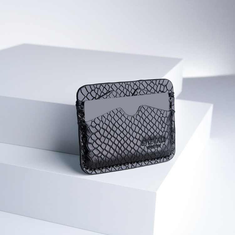 Leather card holder "Python Lyx Trace" The opulent