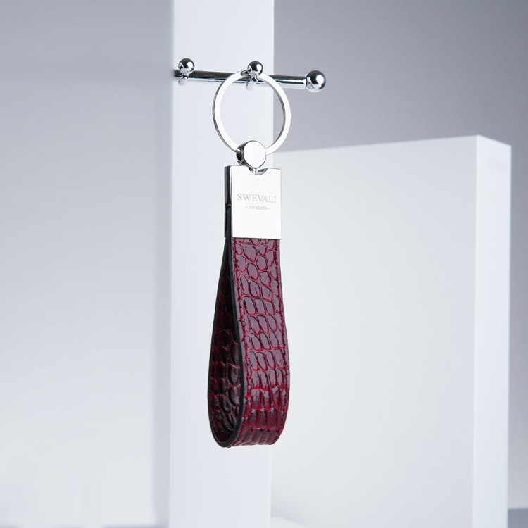 Leather Key Holder &quot;Coco Carmine&quot; The Key - SWEVALI