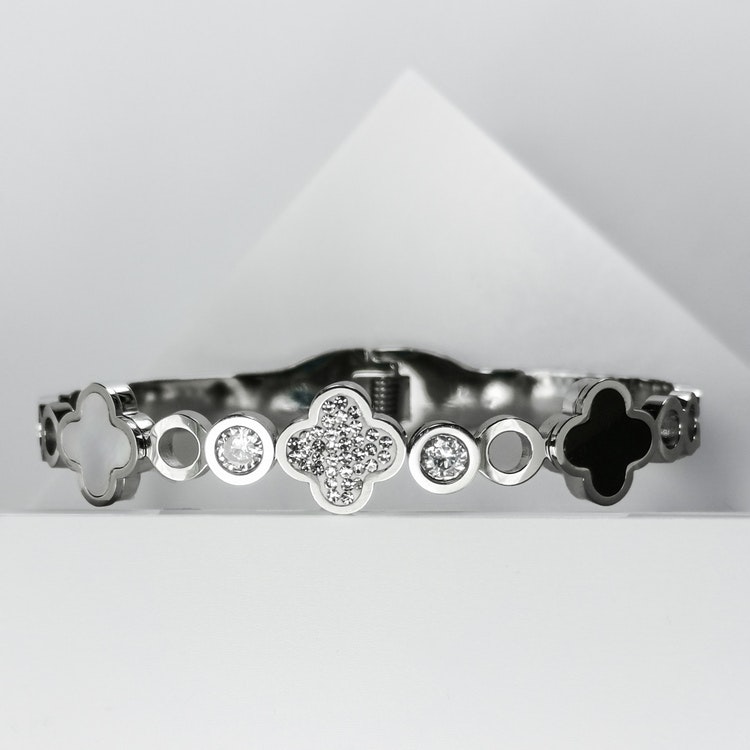 Clover Elegance Snappy Silver Edition Bracelet - SWEVALI