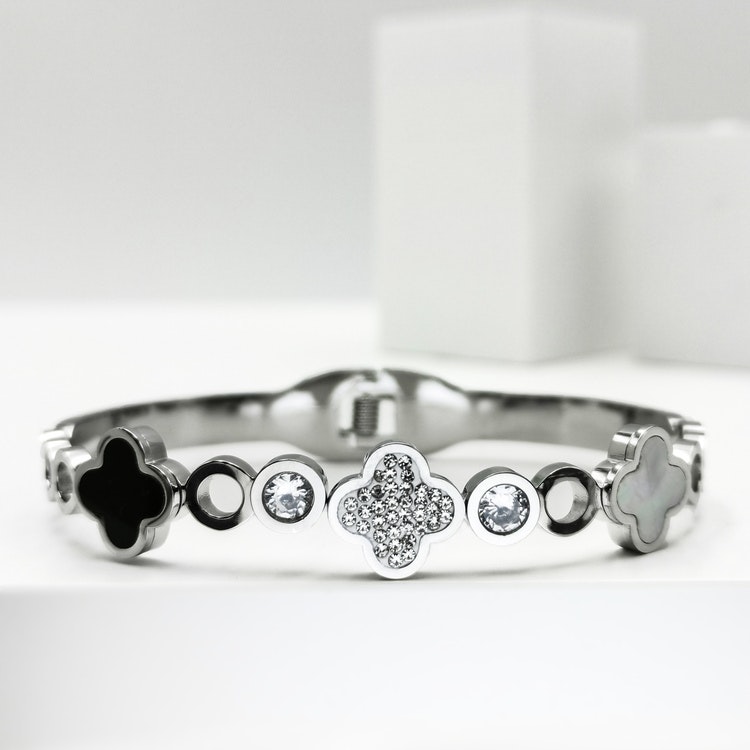 Clover Elegance Snappy Silver Edition Bracelet - SWEVALI