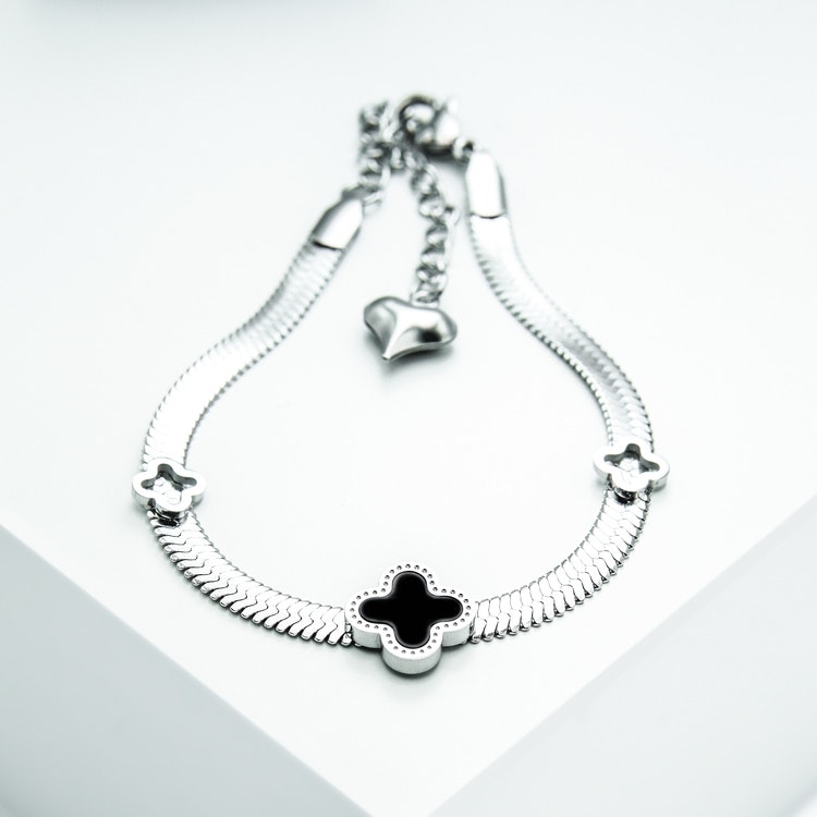 Clover Lucky Line Silver Edition Bracelet Chain - SWEVALI