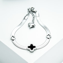 Clover Lucky Line Silver Edition Armband Chain - SWEVALI