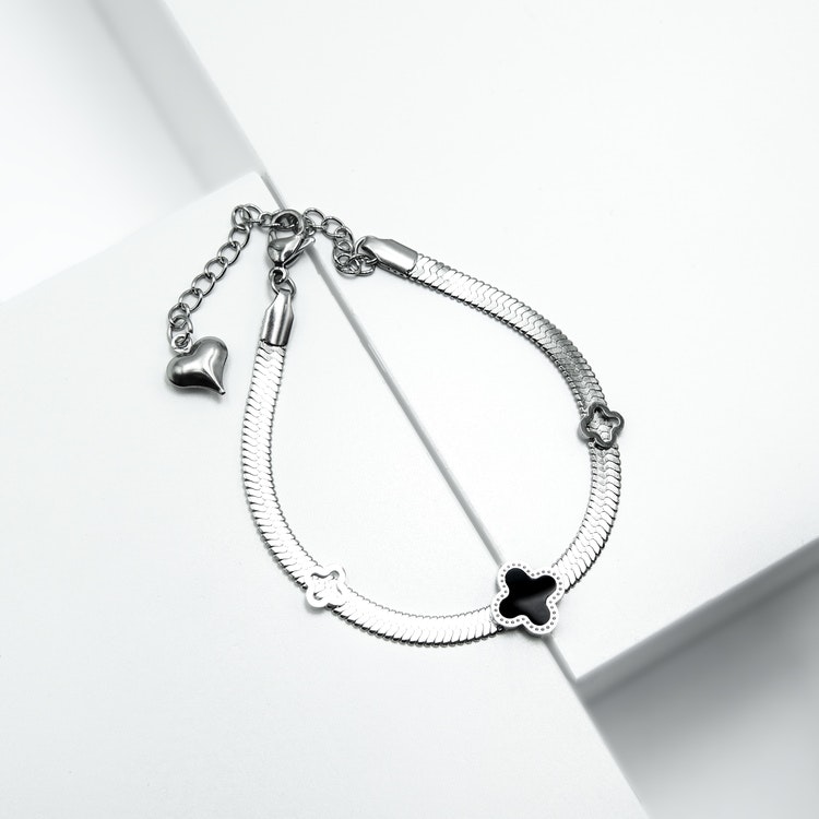 Clover Lucky Line Silver Edition Bracelet Chain - SWEVALI