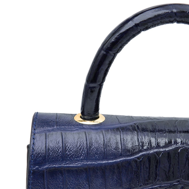Leather Sling Bag &quot;Coco Blue Night&quot; The Classy - SWEVALI