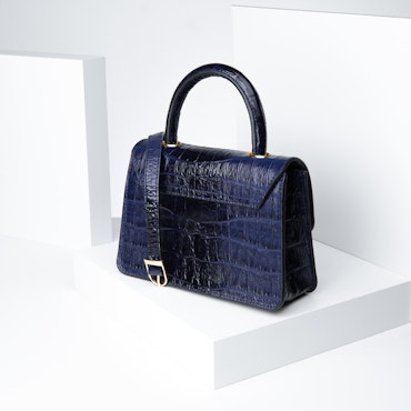 Leather Sling Bag "Coco Blue Night" The Classy - SWEVALI