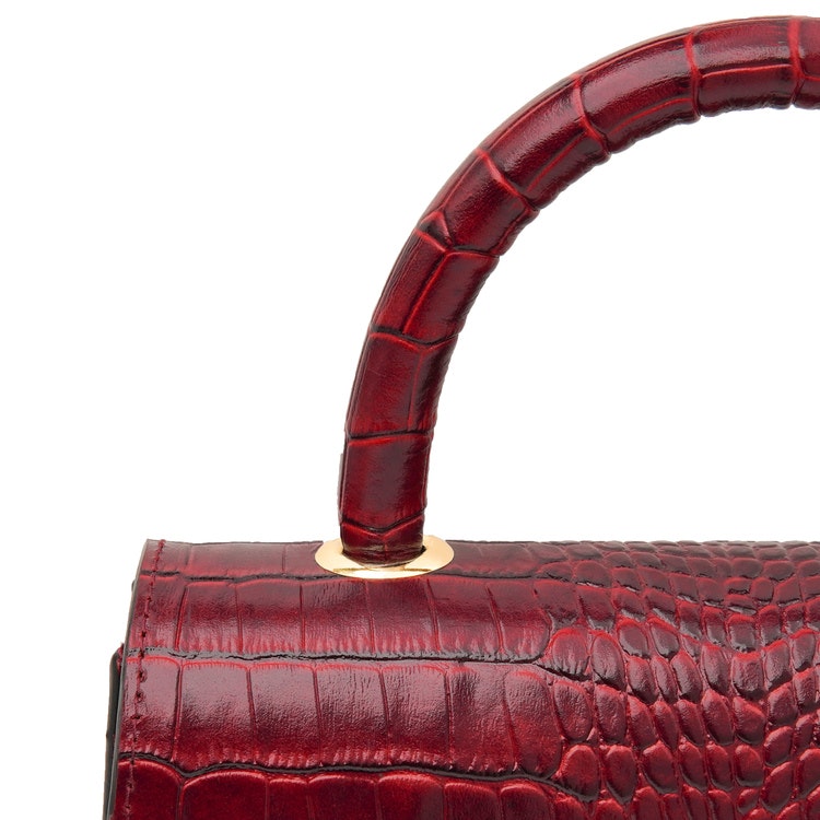 Leather Sling Bag &quot;Coco Carmine&quot; The Classy - SWEVALI