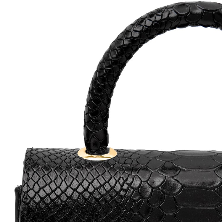 Leather sling bag "Python lyx trace" The classy