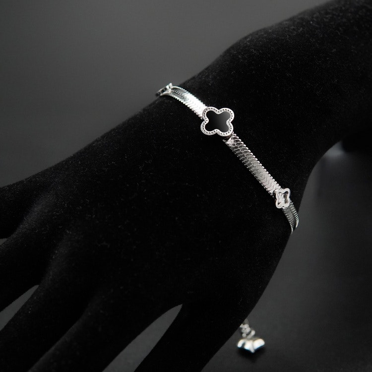 Clover Lucky Line Silver Edition Bracelet Chain - SWEVALI