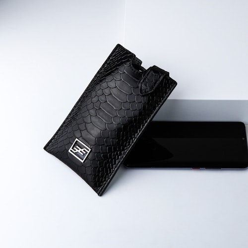 Leather Sling Phone Pouch &quot;Sneaky Luxury Trace&quot; The Daily - SWEVALI