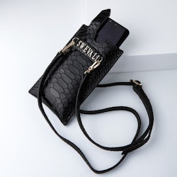 Leather Sling Phone Pouch &quot;Sneaky Luxury Trace&quot; The Daily - SWEVALI