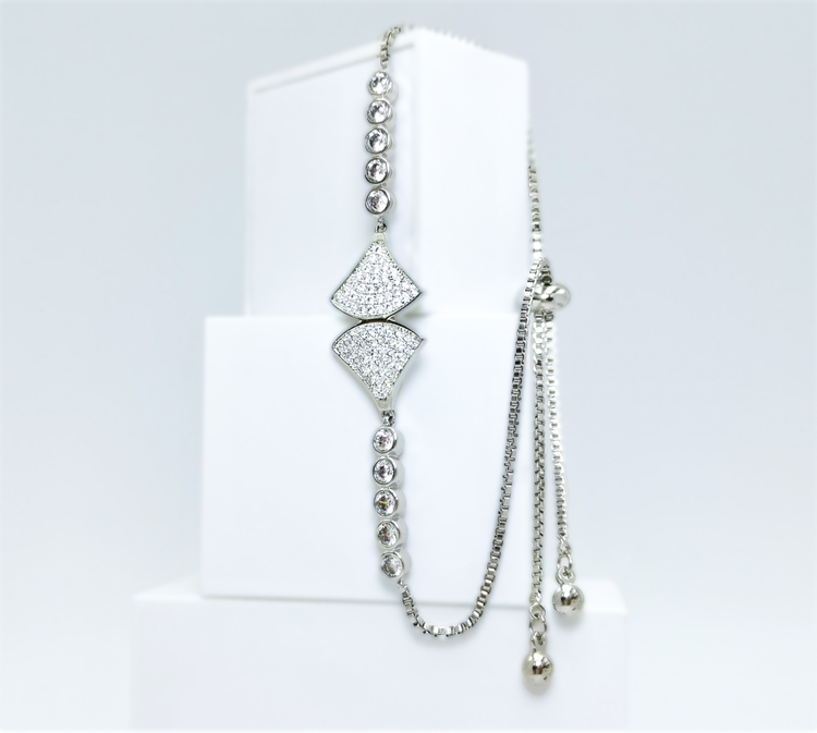 Axs Diamond Silver Edition Armband with Chain - SWEVALI
