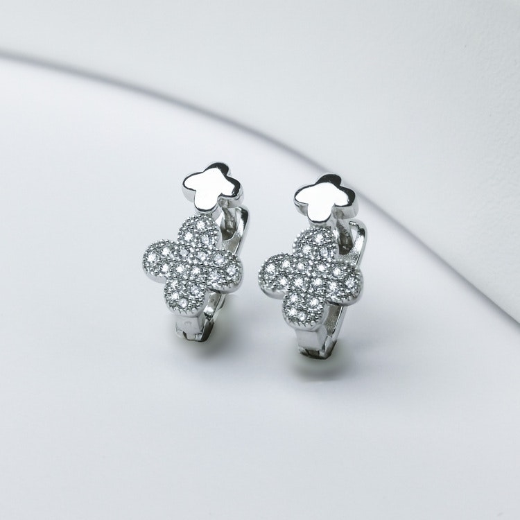 3 - Clover babe Silver Örhänge 925 Modern and trendy earings and women jewelry and accessories