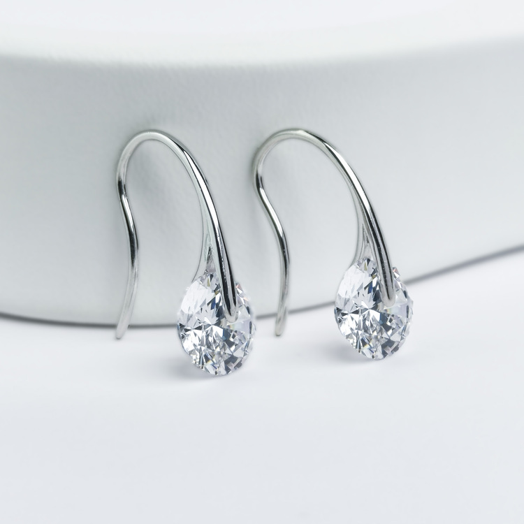 1 - Heel Wheel Crystal Silver Örhänge 925 Modern and trendy earings and women jewelry and accessories