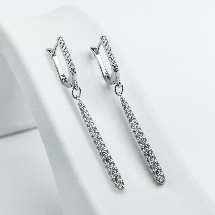 2 - Queen Silvia Silver Örhänge 925 Modern and trendy earings and women jewelry and accessories