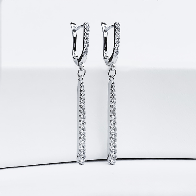 1 - Queen Silvia Silver Örhänge 925 Modern and trendy earings and women jewelry and accessories