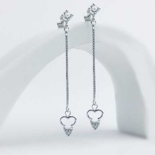 Long Love Silver Earring 925 - SWEVALI