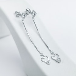 Long Love Silver Earring 925 - SWEVALI