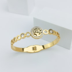 Tree of life diamond Gold Edition Armband - SWEVALI