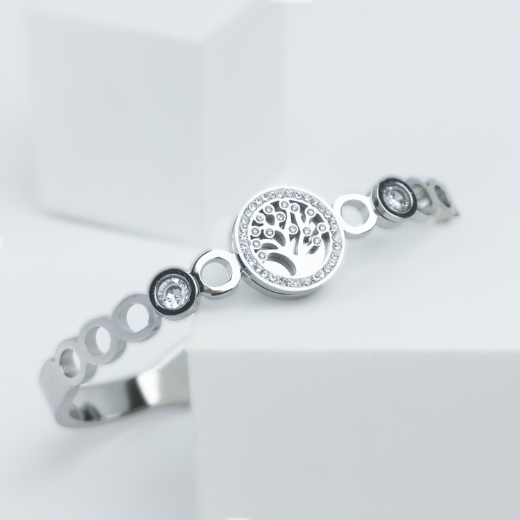 Tree Of Life Diamond Silver Edition Bracelet - SWEVALI