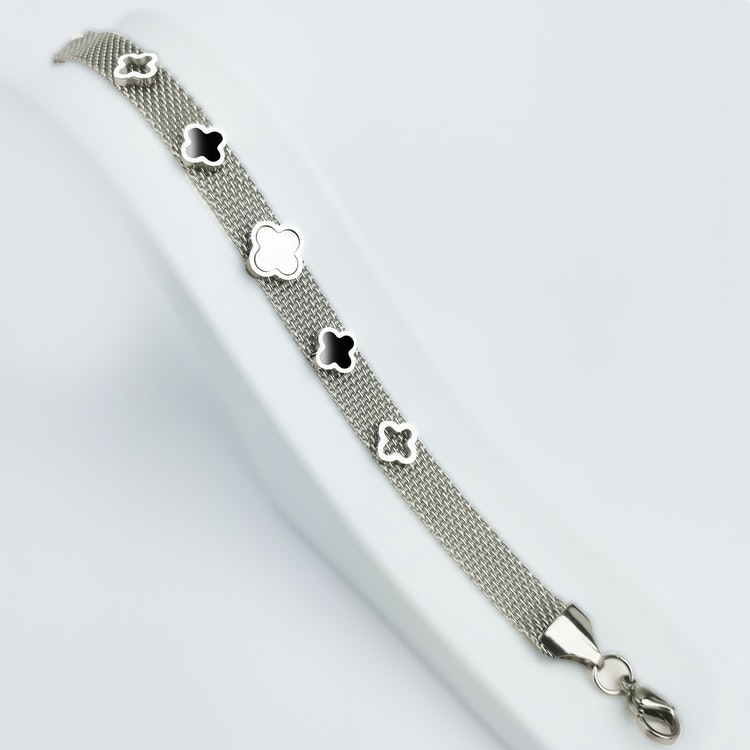 Clover Soft Touch Silver Edition Bracelet - SWEVALI