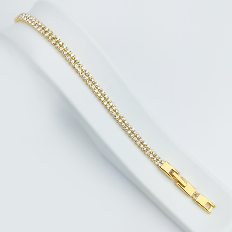 Twin Diamond Flow Gold Edition Armband - SWEVALI