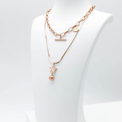 Full Of Love Rose Gold Necklace - SWEVALI