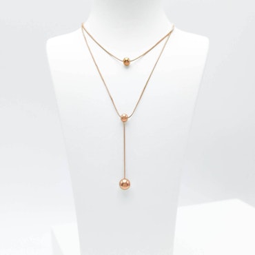 Prestige Beauty Orbits Rose Gold Halsband - SWEVALI