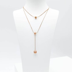 Prestige Beauty Orbits Rose Gold Halsband - SWEVALI