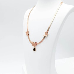 Queen Butterfly Ultimate Beauty Rose Gold Halsband - SWEVALI
