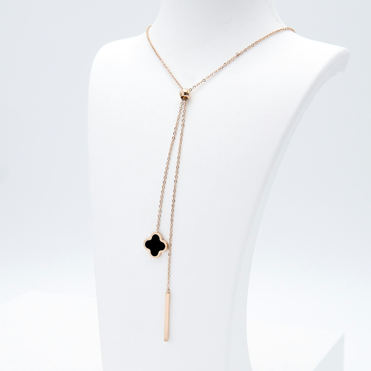 Clover Grace Brace Rose Gold Edition Necklace - SWEVALI