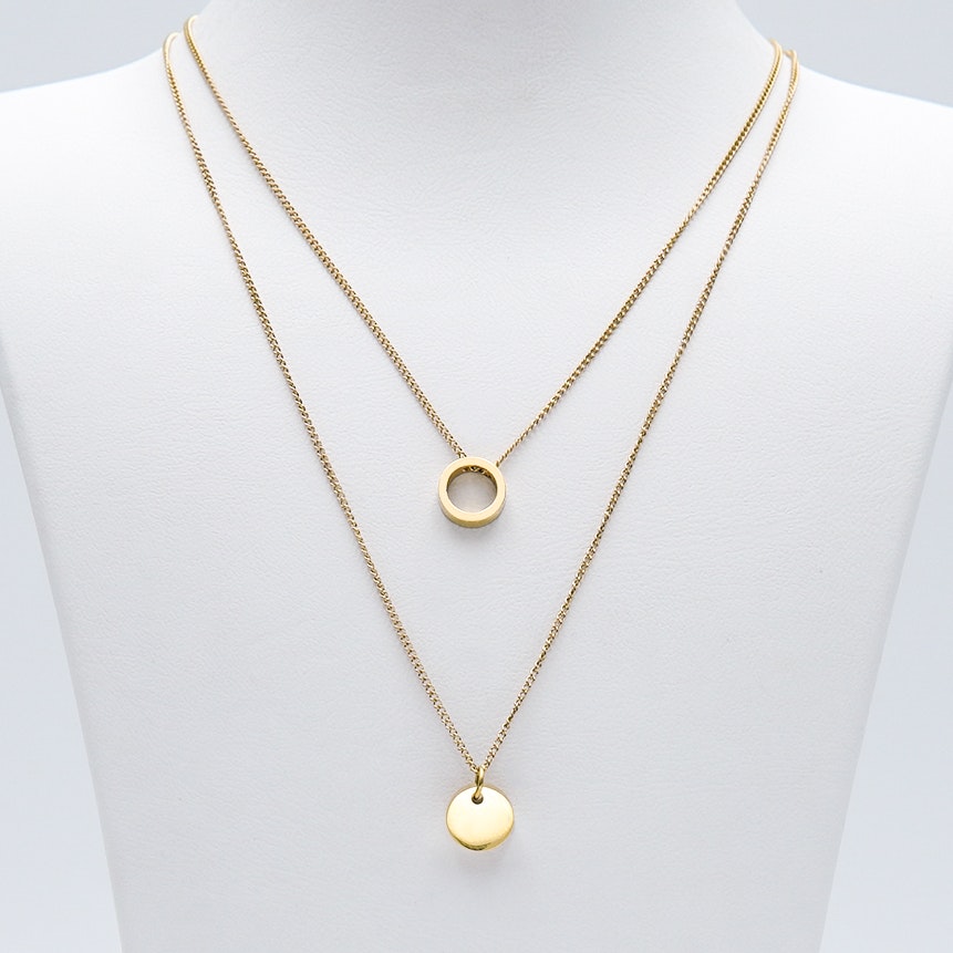 3- Just For You Gold Edition Halsband Modern and trendy Necklace and women jewelry and accessories from SWEVALI fashion Sweden