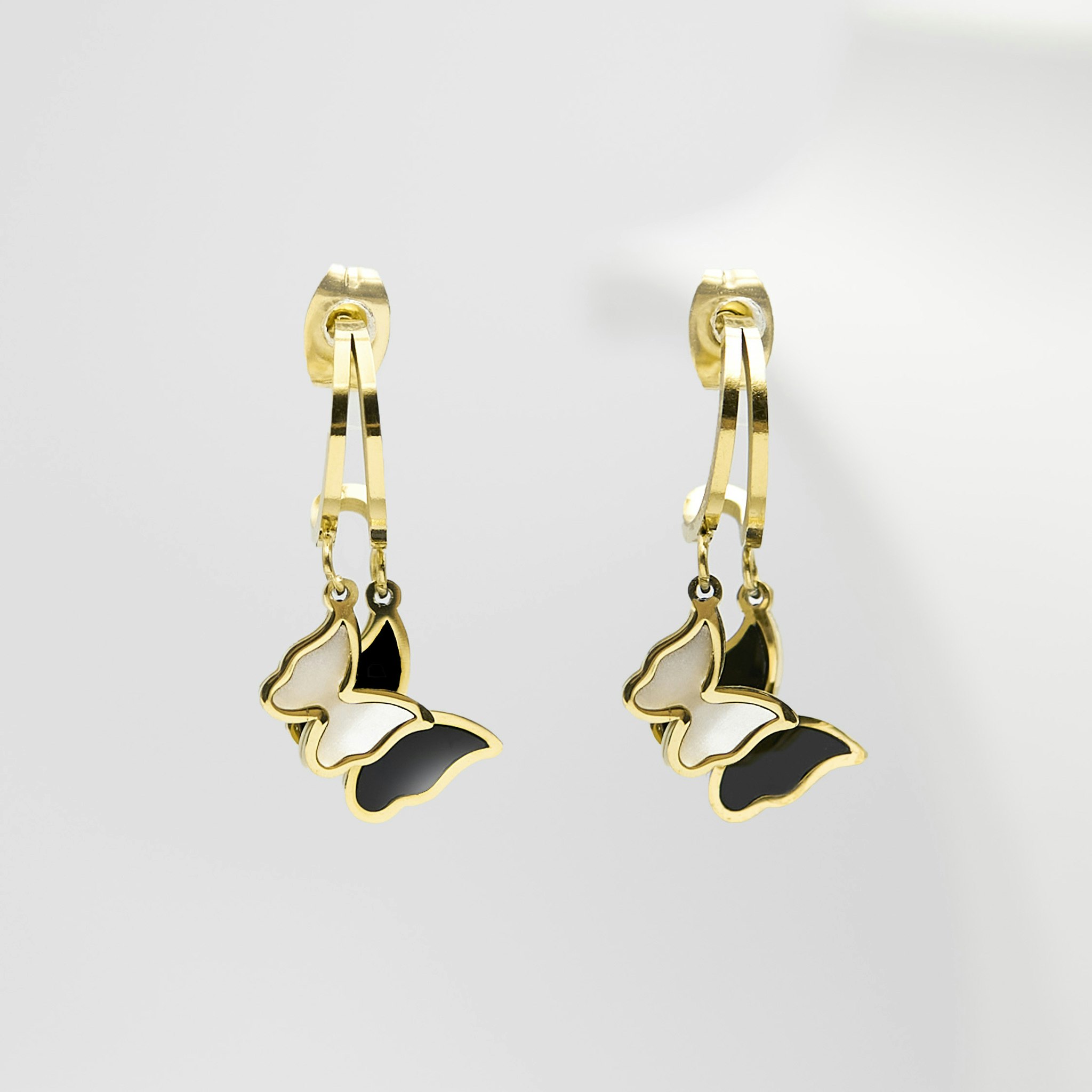 1- Butterfly Relations Gold Edition- Örhänge 316 L - Special Earrings from SWEVALI