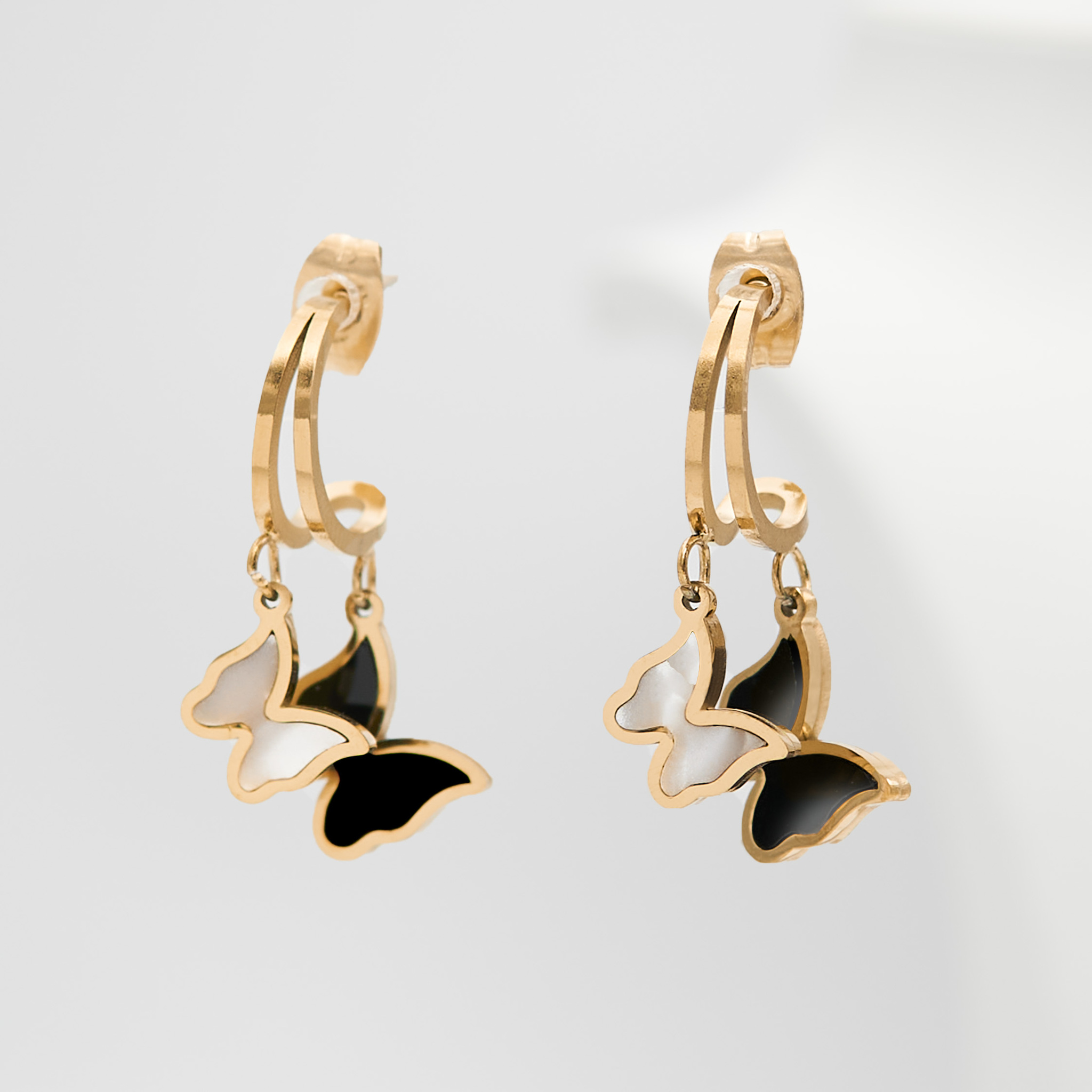 2- Butterfly Relations Rose Gold Edition- Örhänge 316 L - Special Earrings SWEVALI