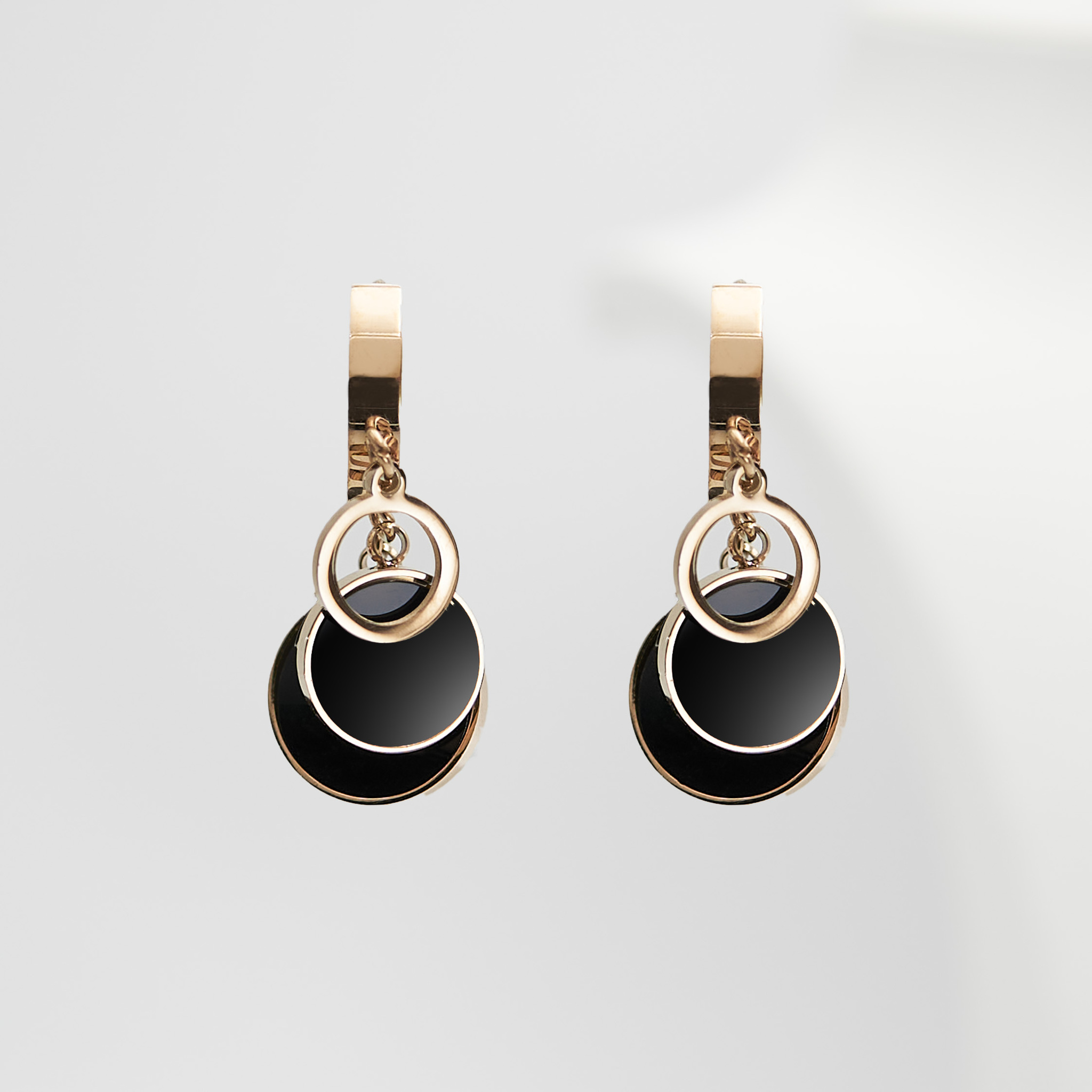 1- Eclipse Beauty Rose Gold Edition -Örhänge 316 L - Special Earrings From SWEVALI