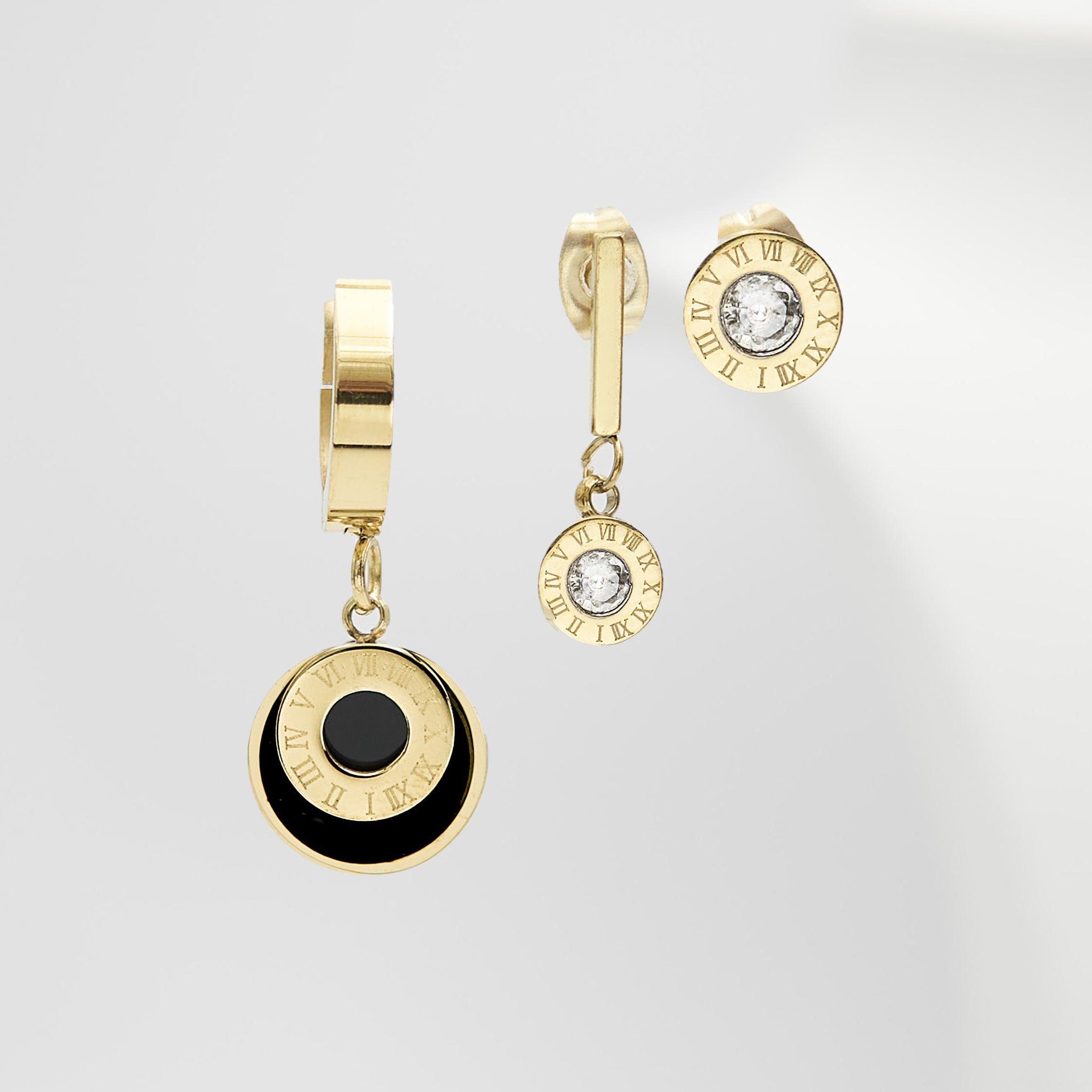 1- Era Elegance Diamonds Gold Edition -Örhänge Set 316 L - Special Earrings from SWEVALI