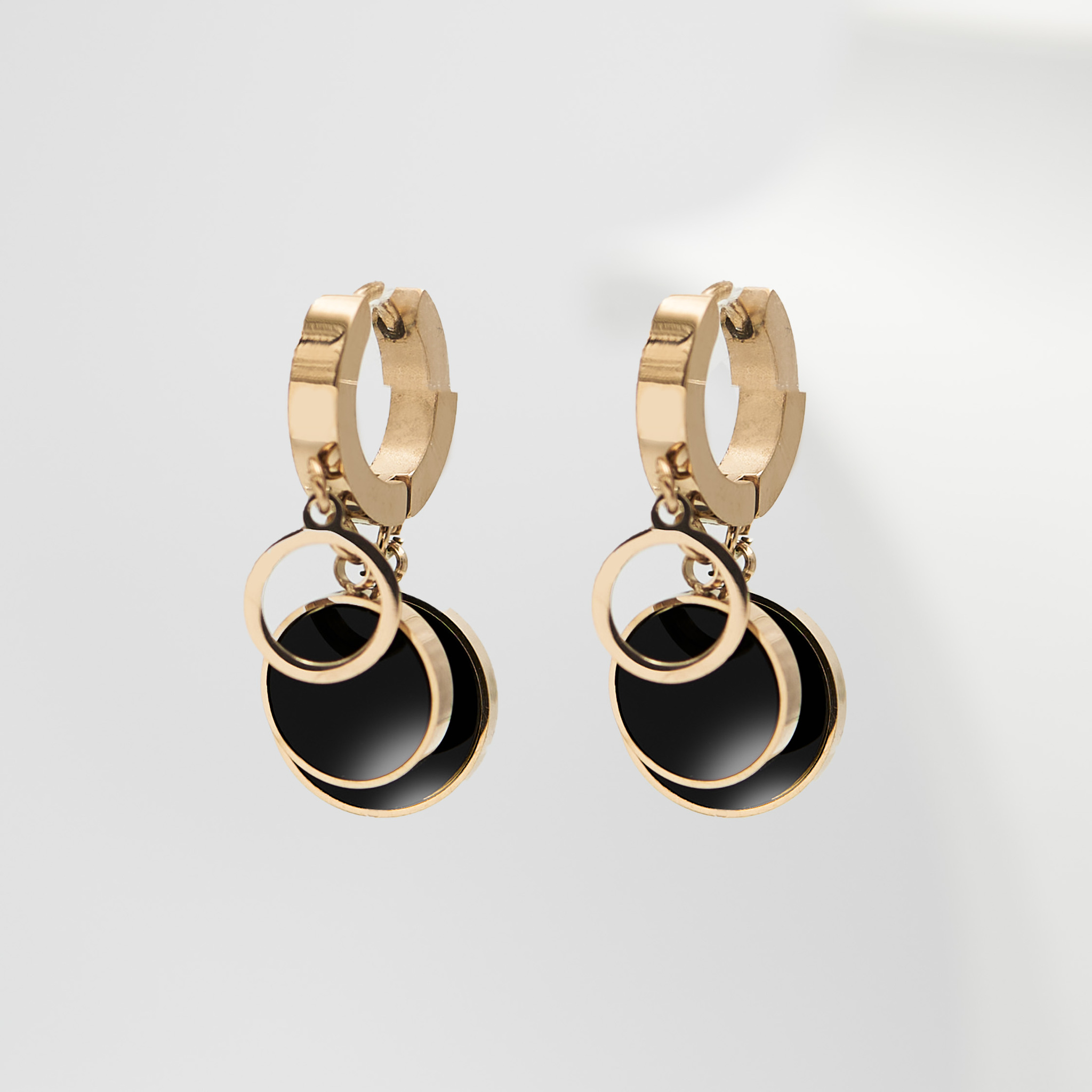 2- Moon Sunset Rose  Gold Edition -Örhänge 316 L - Special Earrings from SWEVALI
