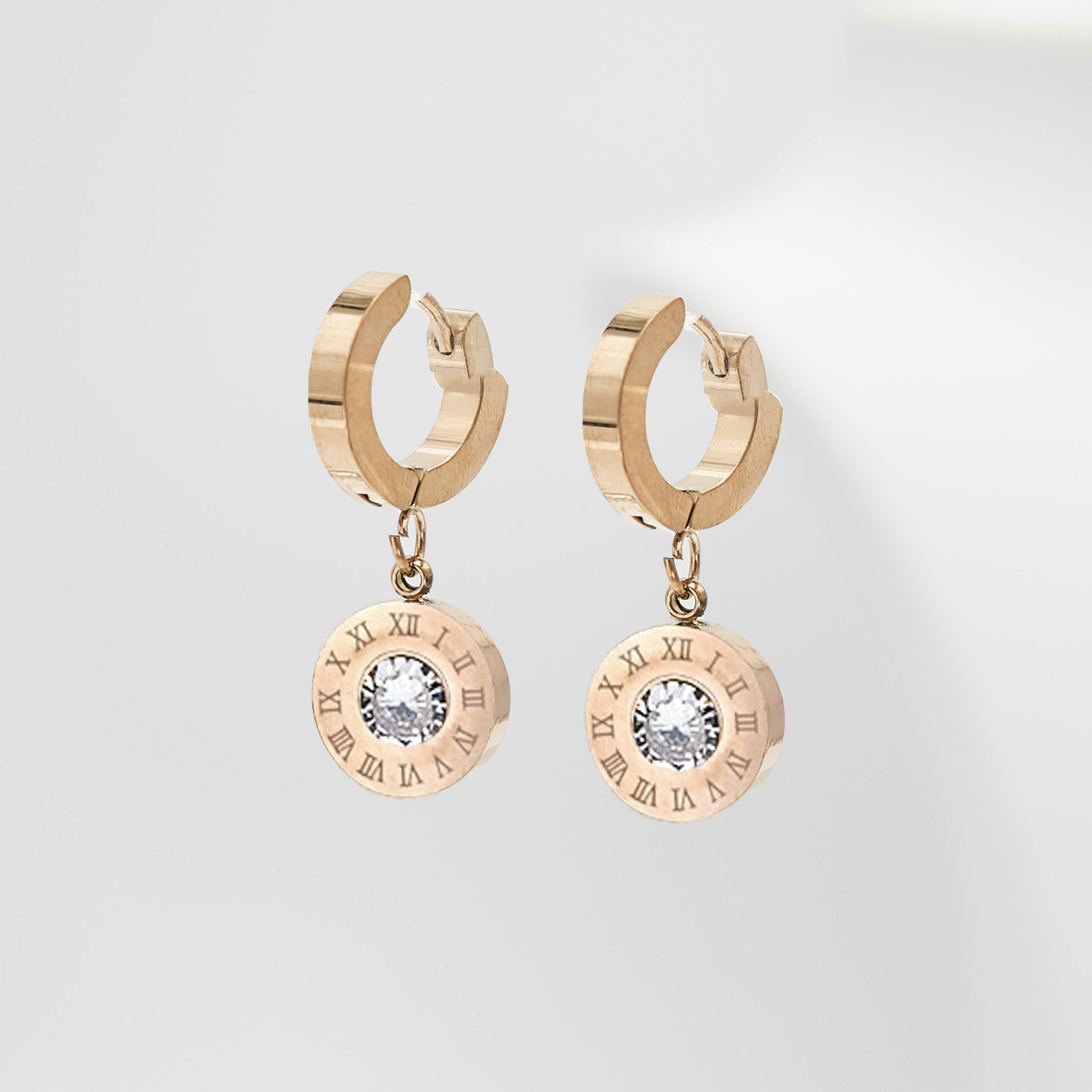 Queen Earrings Diamonds Rose Gold Edition- Örhänge 316L- SWEVALI - SWEVALI