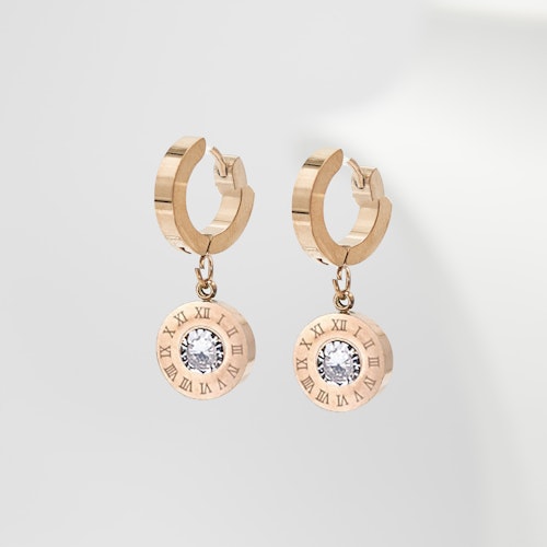 Queen Earrings Diamonds Rose Gold Edition- Örhänge 316L- SWEVALI
