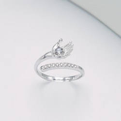 Life's secret white diamond silver ring 925 - SWEVALI